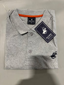 PACIFIC POLO CLUB SHORT SLEEVES POLO - SIZE: MEN M - HEATHER GRAY - Brand New