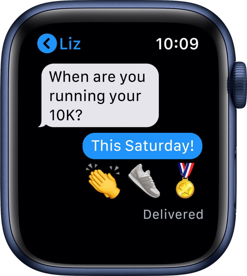 For Parts: Apple Watch 6 GPS 44mm Blue Alum Case Deep Navy Sport Band M00J3LL/A NO POWER