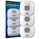 BELL AND HOWELL ULTRASONIC PEST REPELLERS WITH EXTRA OUTLET 3 PACK WHITE - Brand New
