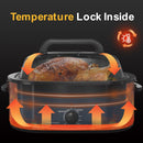 Sunvivi Roaster Oven 22Qt Electric Roaster Oven with Self-Basting Lid - Blue - Like New