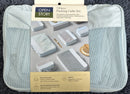 OPEN STORY 7-PIECE PACKING CUBE SET 100% RECYCLED POLYESTER CUBE - AQUA BLUE - Like New