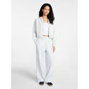 NO BOUNDARIES BOXY ZIP-UP HOODIE - SIZE: WOMEN S (4-6) - PLATINUM SILVER HEATHER - Brand New