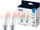 Wiz 603639 Color 8.8W A19 E26 WiFi 2-Pack Smart Bulb