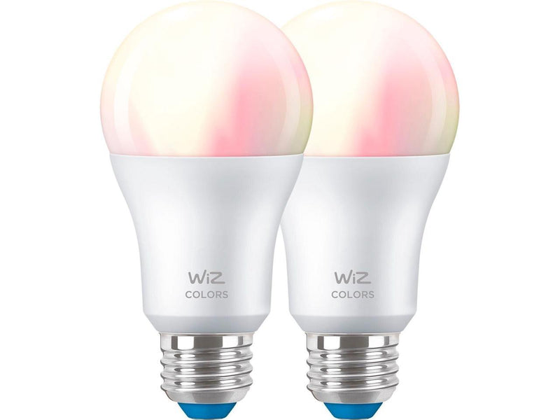 Wiz 603639 Color 8.8W A19 E26 WiFi 2-Pack Smart Bulb