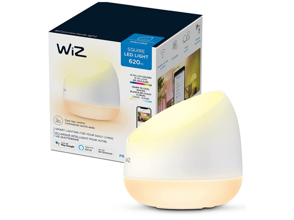 WiZ Connected Squire Portable Table Lamp, WiFi Enabled, 16 Million Colors,