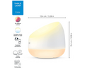 WiZ Connected Squire Portable Table Lamp, WiFi Enabled, 16 Million Colors,