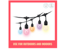 WiZ Connected 48ft/15M Outdoor WiFi Color String Lights, 16 Million Colors,