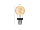 Philips Hue 571109 Dimmable Warm White Vintage Smart A19 Edison Bulb