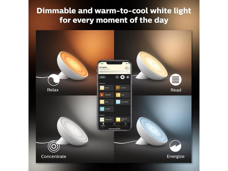 Philips Hue 560185 Bloom Dimmable LED Smart Table Lamp