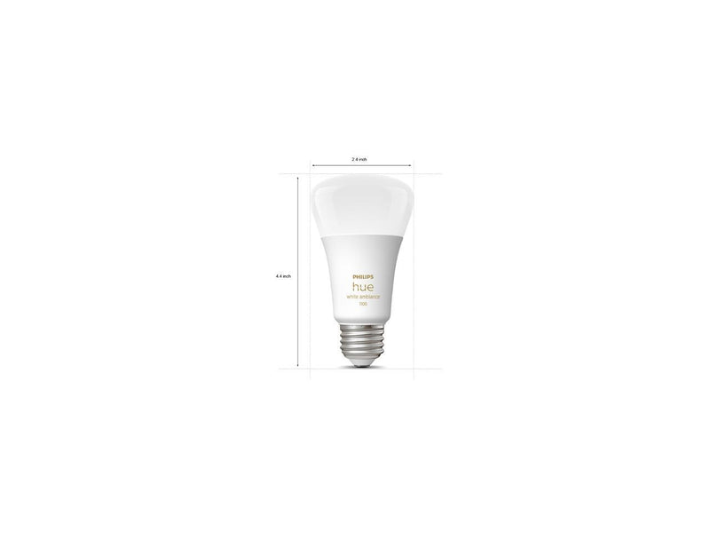 Philips Hue 563346 10.5W A19 E26 Bluetooth Smart Bulb, 2-pack