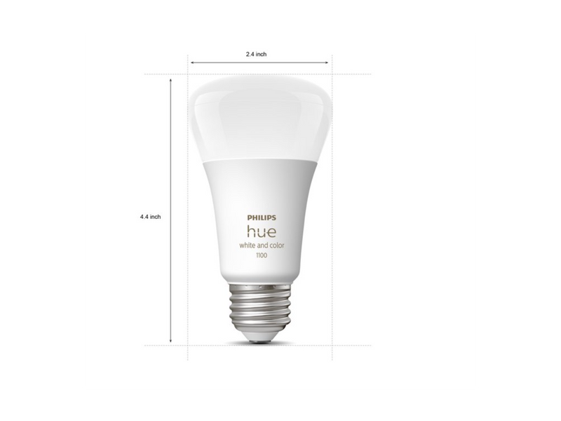 Philips Hue 563361 10.5W A19 E26 Bluetooth Smart Bulb, 2-pack