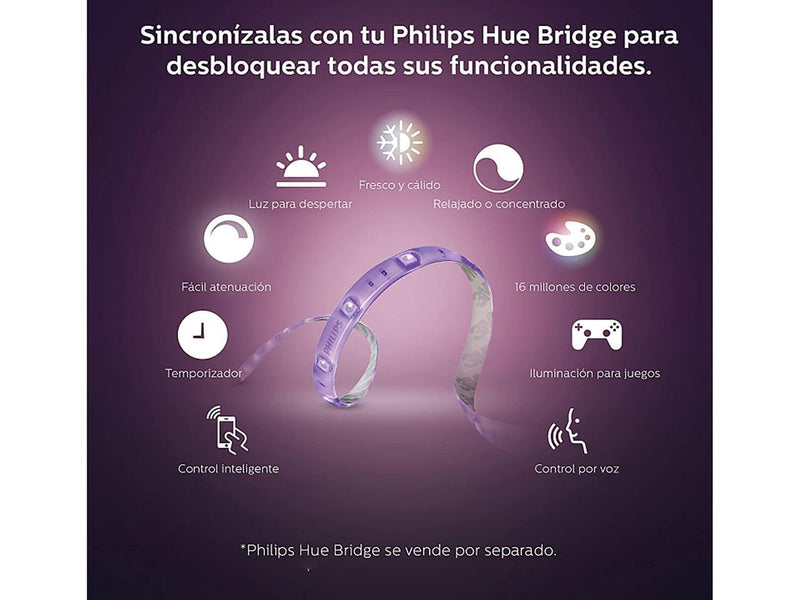 Philips Hue 555334-KIT Kit - Lightstrip Plus Base 6ft. Plus 3ft. Extension