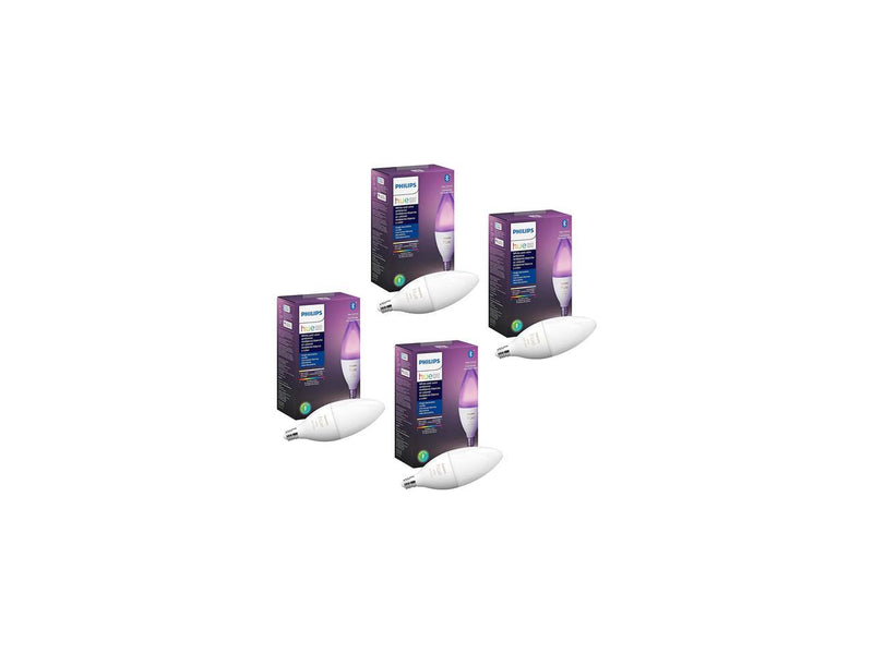 Philips Hue 556968-KIT White and Color Ambiance E12 Candle Bulb + Hue Bridge