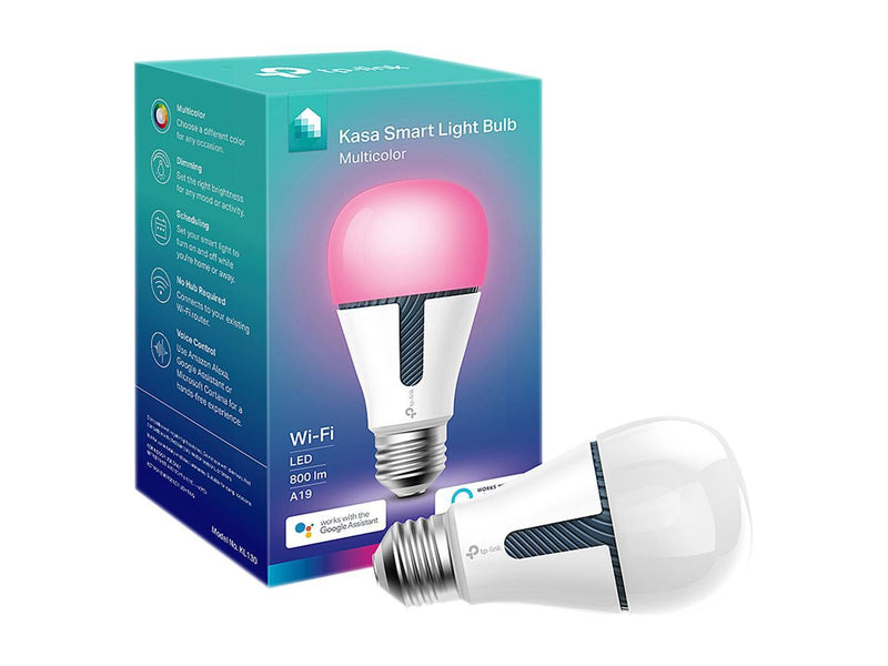 Kasa Smart Bulb, 850 Lumens, Full Color Changing Dimmable WiFi LED Light