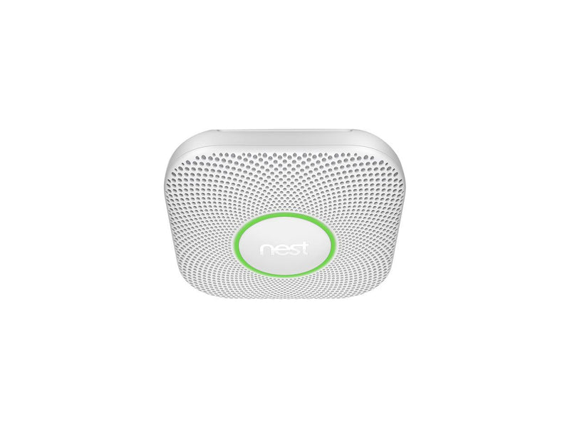 Nest Protect 2nd Generation (Wired), White | Smart Smoke and CO Alarm