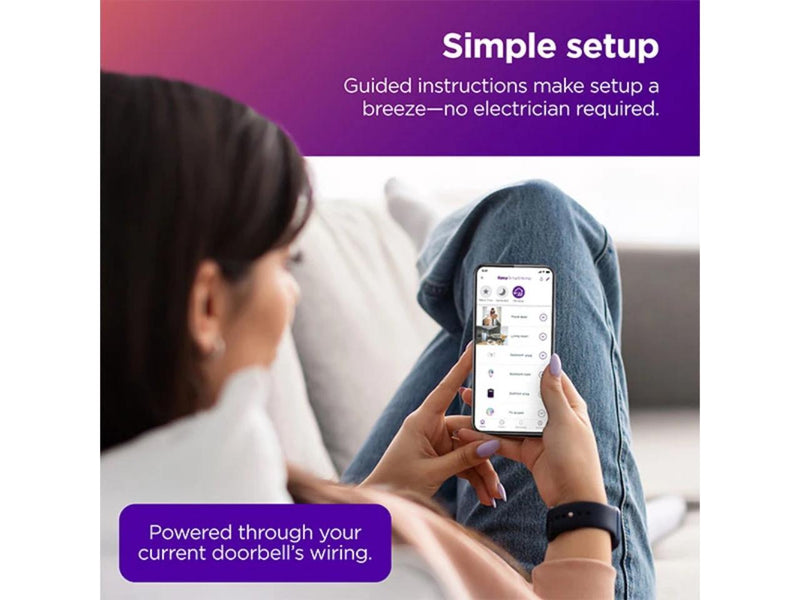 Roku Video Doorbell & Chime, Wired Smart Doorbell