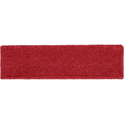 RUBBERMAID COMMERCIAL ADAPTABLE MICROFIBER FLAT MOP PADS 12 PADS - RED - Brand New
