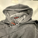 FLOOSE CHARCOAL FLEECE HOODIE, SIZE 2XL - GRAY CHARCOAL - Brand New