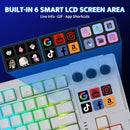 DARKFLASH K87PRO TKL MECHANICAL KEYBOARD WITH 6 LCD STREAM CONTROL KEYS - WHITE - Like New