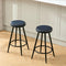 Bar Stools Set of 2, Swivel Backless 24" Counter Height Bar Stools for Kitchen - Like New