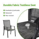 ELPOSUN PATIO DINING CHAIRS SET OF 4 OUTDOOR TEXTILENE DINING CHAIRS - GRAY - Like New