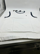 PACIFIC POLO CLUB SLEEVELESS SHIRT WITH BLUE TRIM - SIZE: MEN XL - WHITE - Brand New