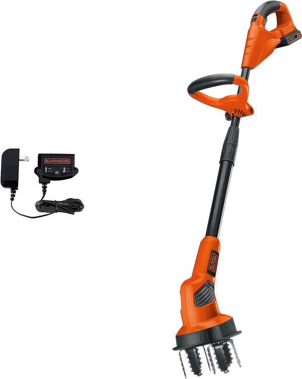 Black+Decker 20V 7" Cordless Cultivator/Tiller, 1.5Ah Battery - Scratch & Dent