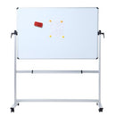 VIZ-PRO DOUBLE-SIDED MAGNETIC MOBILE WHITEBOARD 48 X 36 IN, ALUMINIUM - WHITE - Like New
