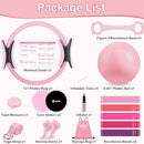 Hoedia Pilates Kit for Women, Pilates Equipment Ring and Ball Set - Pink - Like New