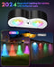 Upgraded Solar Fence Lights Outdoor 8 Pack with Spot Lensed Bright Fence Lights - Like New