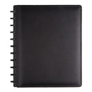 TUL CUSTOM NOTE-TAKING SYSTEM DISCBOUND NOTEBOOK LETTER SIZE LEATHER COVER BLACK - Brand New