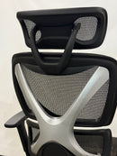 GABRYLLY ERGONOMIC OFFICE CHAIR WITH LUMBAR SUPPORT - BLACK - Like New