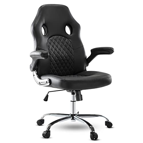 JHK GAMING CHAIR ERGONOMIC OFFICE CHAIR PU LEATHER CHAIR JHK-C-3397-BK - BLACK - Like New