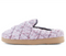 FLOOPI WOMENS SHERPA FUR QUILTED SLIPPERS - SIZE: WOMEN 7 (M) - LAVENDER - Like New