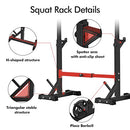 BANGTONG&LI SQUAT RACK STAND ADJUSTABLE WEIGHT RACK 550LBS - - Scratch & Dent