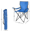 Homewell 2 Pack Outdoor Folding Chair with Bag B08BW1S1P5 - Blue - Brand New