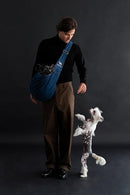 Noah & Paw Dog Sling Carrier Small5-18lb Denim - DARK BLUE - Like New