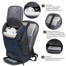 BANGE BUSINESS LAPTOP BACKPACK HOLD 15.6 INCH LAPTOP Commute Carry BAG - BLUE - Like New