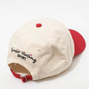 FRASIER STERLING ADJUSTABLE WOVEN GOLF CART HAT - CREAM/RED - Like New