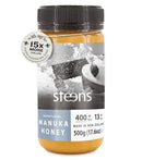 Steens 100% Pure New Zealand Raw Manuka Honey, MGO 400+ UMF 13+, 17.6 oz - Brand New