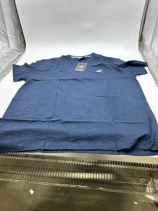 PACIFIC POLO CLUB MEN'S SHORT SLEEVES T-SHIRT - SIZE: MEN XL - NAVY/GRAY TRIM - Brand New