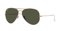 RAY BAN CLASSIC AVIATOR SUNGLASSES 62-14-140 - ROSE GOLD/GREEN - Like New