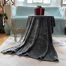 LOMAO Flannel Throw Blanket Wave Texture Lightweight Throw fit Sofa Couch-Gray - Brand New