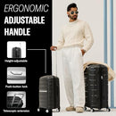 SAMSONITE FREEFORM 2-PIECE LUGGAGE CARRY-ON & LARGE CHECKED LUGGAGE - NAVY - Like New