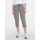 ATHLETIC WORKS PLUS KNIT CAPRI PANTS 22" INSEAM - SIZE: WOMEN 2X - MANATEE TAUPE - Brand New