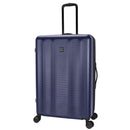 SKYLINE HARDSIDE LARGE CHECKED SUITCASE SPINNER LUGGAGE - NAVY BLUE - Like New