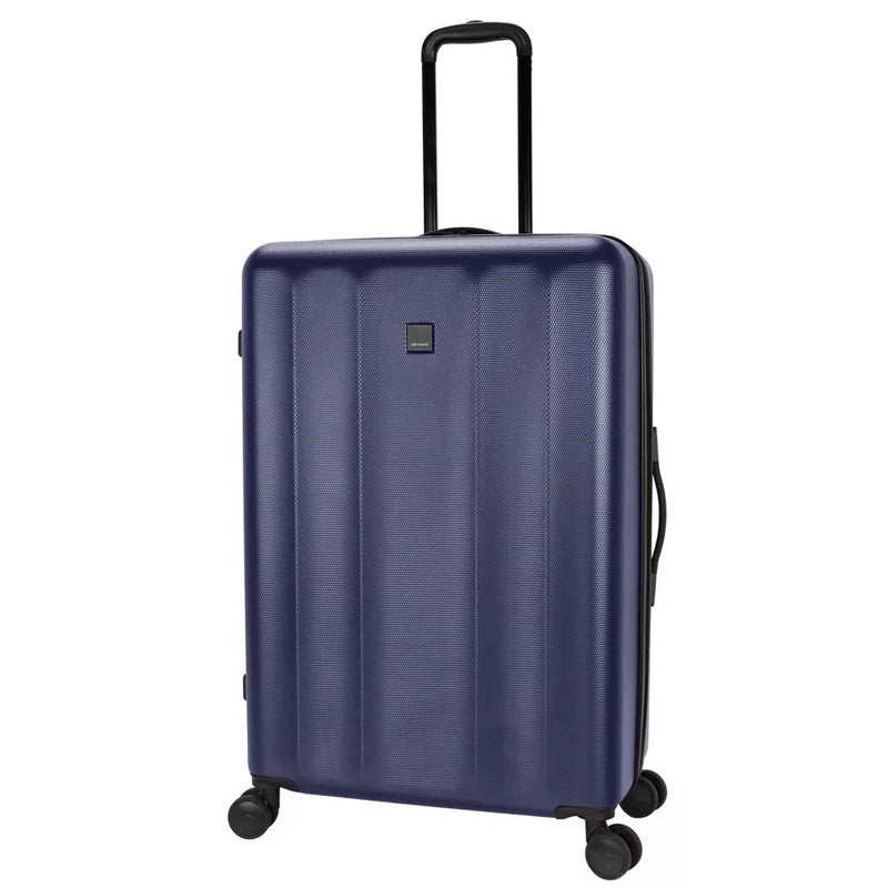 SKYLINE HARDSIDE LARGE CHECKED SUITCASE SPINNER LUGGAGE - NAVY BLUE - Like New