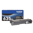 BROTHER GENUINE TN635XLBK HIGH YIELD BLACK TONER CARTRIDGE 1 PACK - Brand New