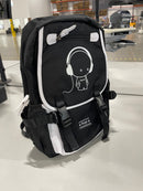 ASGE LARGE BACKPACK - TEENAGE REFLECTIVE WATERPROOF SCHOOL SATCHEL - BLACK - Like New