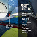 Coleman Skydome XL Family Camping Tent, 12 Person Dome Tent, Blue Nights - Like New